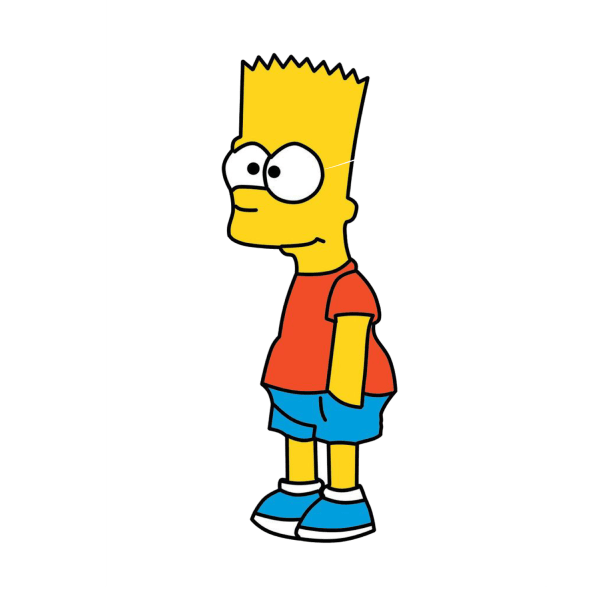 Simpsons - Bart - Crop Hoodie - Frankly Wearing