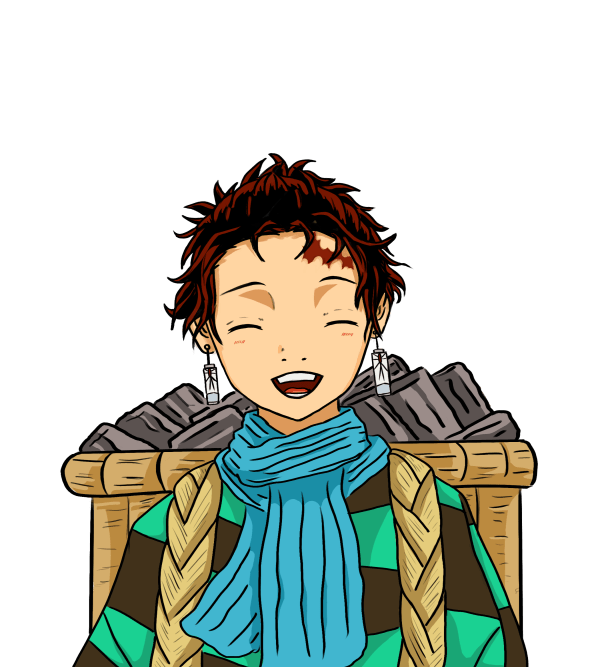 Tanjiro Warm Smile Demon Slayer Tanjiro Smiling, Face, Person, Head, Label  Transparent Png – Pngset HD phone wallpaper