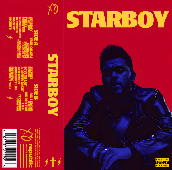 Starboy - The Weeknd - Front-Printed Hoodie - Frankly Wearing