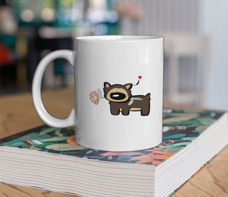 Flower boi - German Shepherd  Coffee Mug