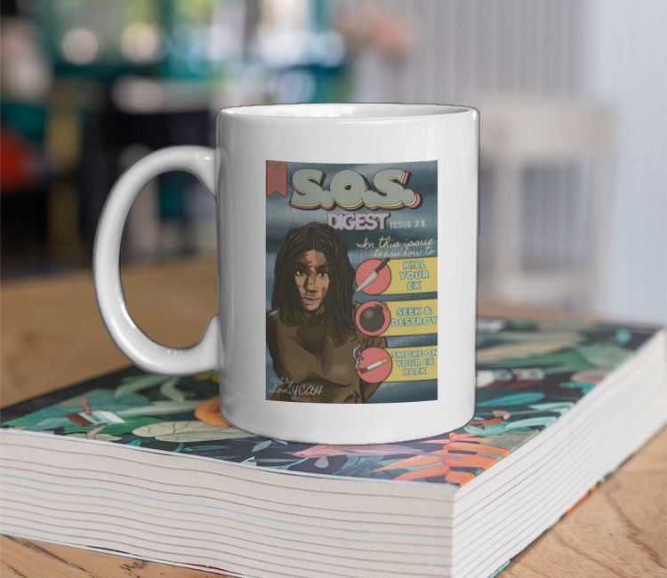 SOS by SZA retro fanart Coffee Mug