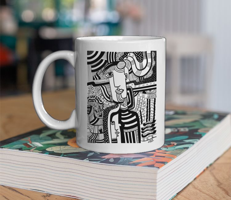 Snake Bird Coffee Mug