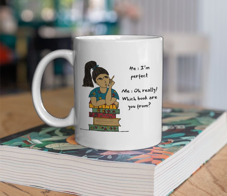 Girls love boys in books Coffee Mug