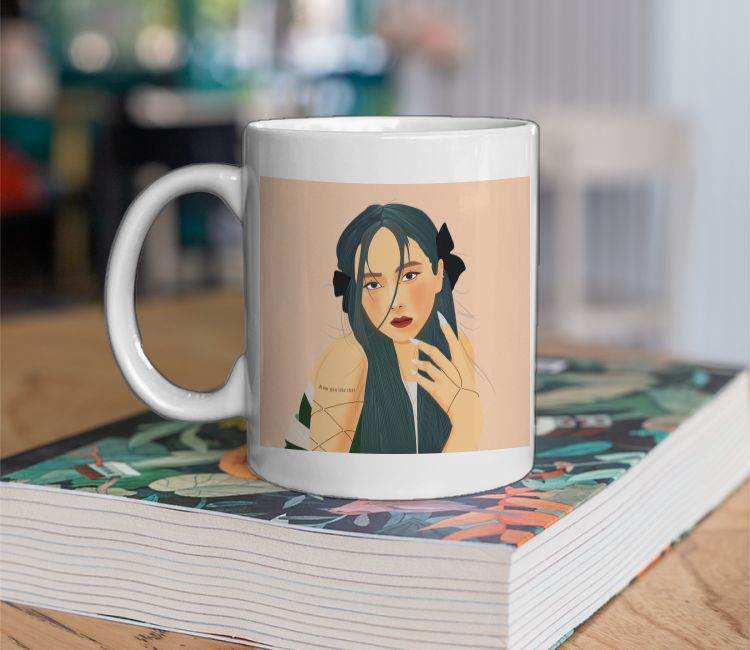 Jisoo Blackpink Fan Art Coffee Mug