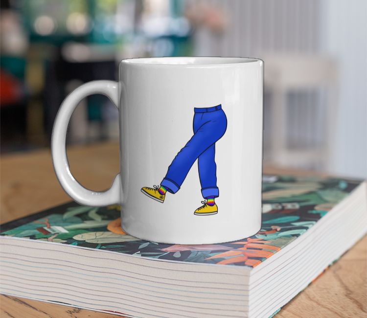 Cuffed Pants Mean You're Bi- No Flag Coffee Mug