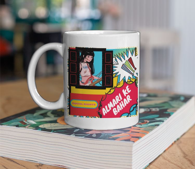 LGBT out of the closet rights guitar girl anime Coffee Mug