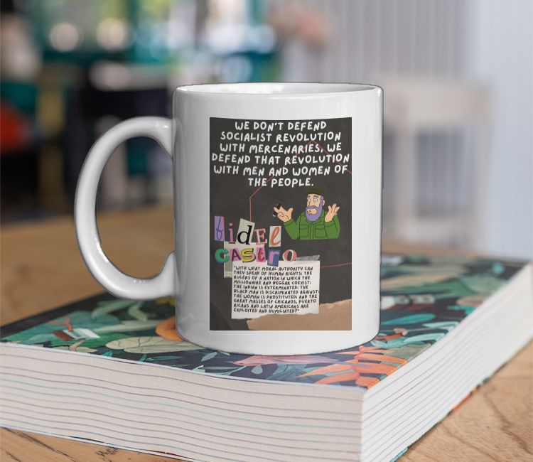 Fidel Castro cuba communism Simpsons chibi Coffee Mug