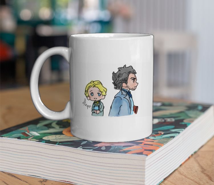 Marx and Engels meet cute communism Coffee Mug