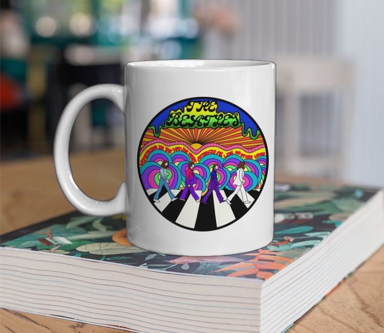 The Beatles- psychedelic print Coffee Mug