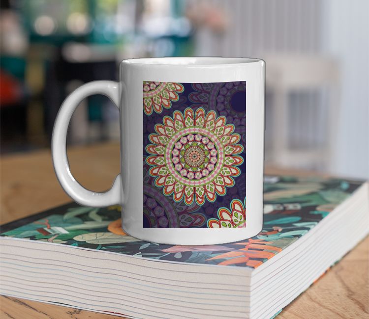 Floral mandala artwork Coffee Mug