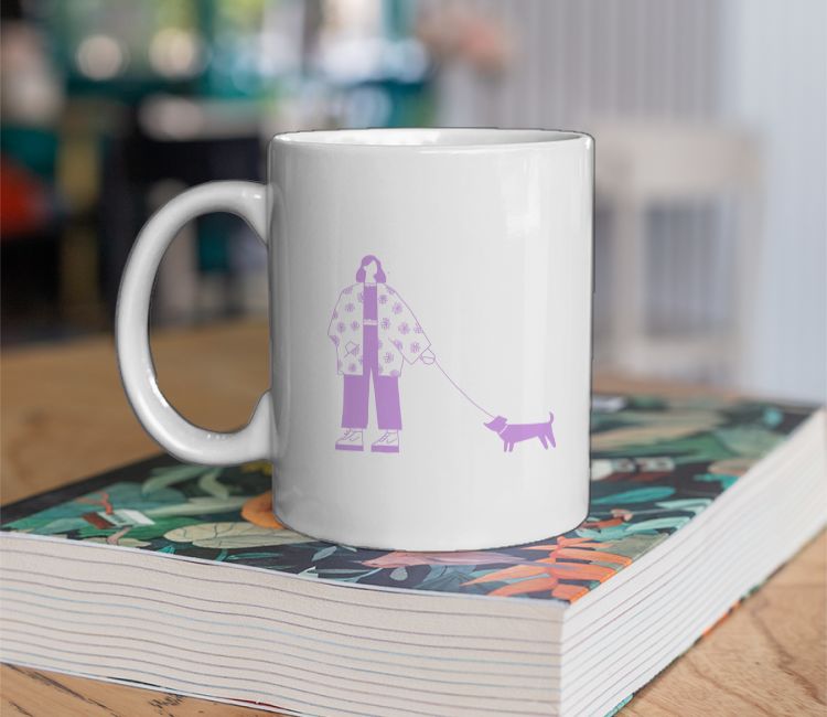 Walking my doggo  Coffee Mug