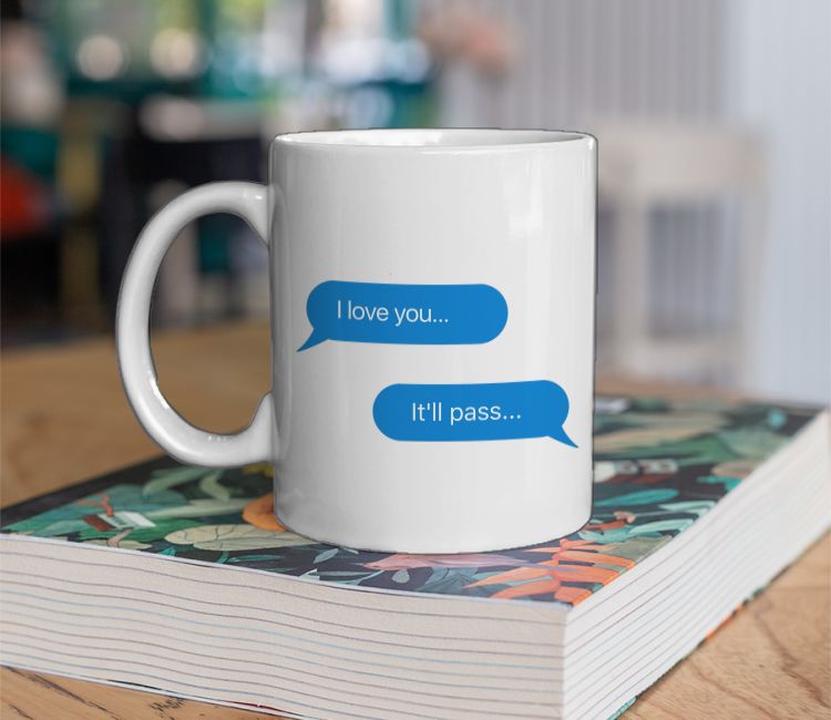 Fleabag Simple Heartbreaking Text Coffee Mug