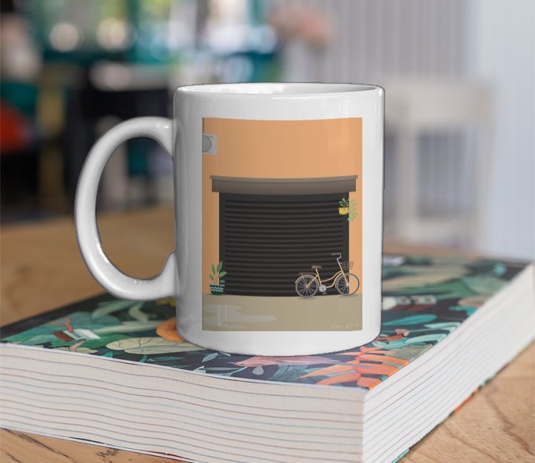 Street side view Coffee Mug