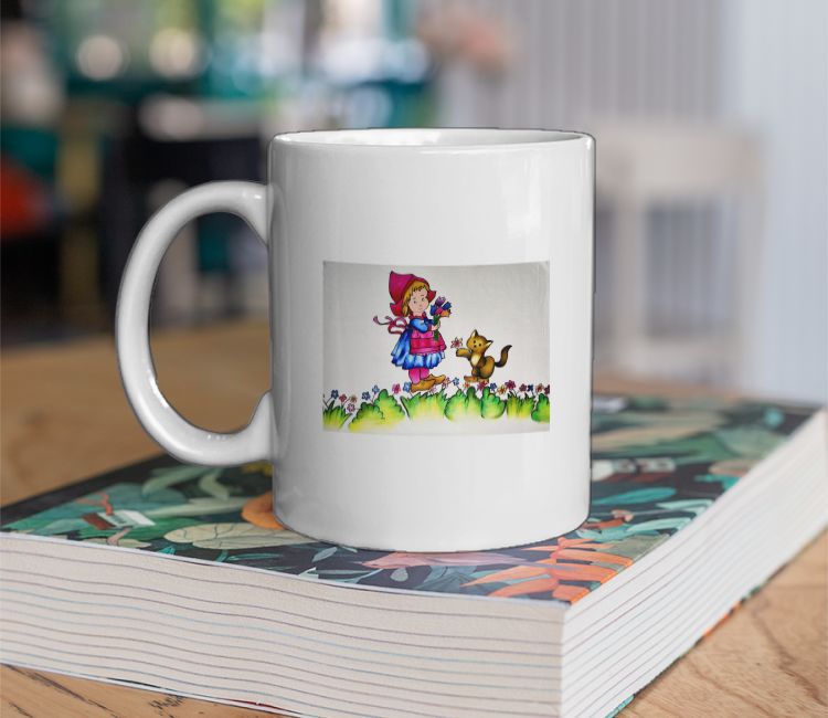 hand painting fabric tshirt Coffee Mug