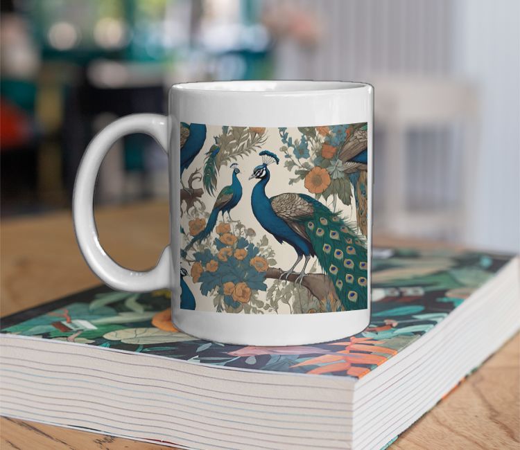 Peacock Haven Coffee Mug