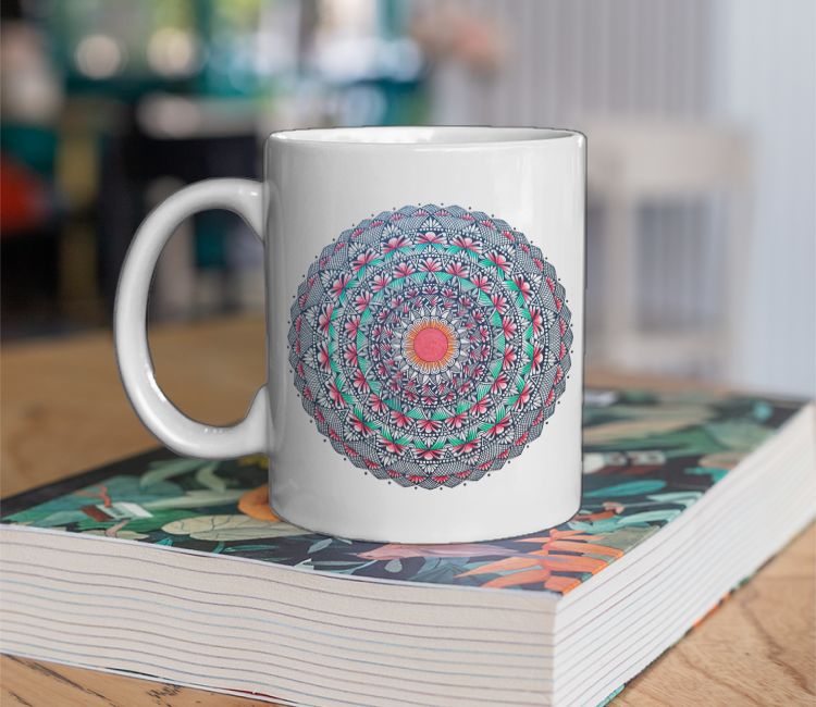 Floral Mandala Coffee Mug