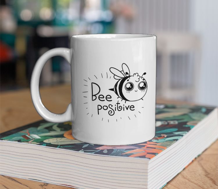 Bee Positive Coffee Mug