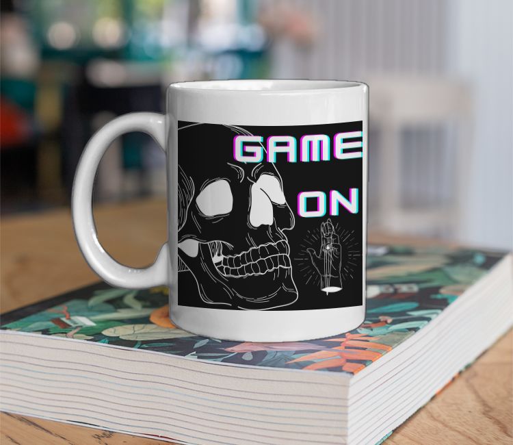 Game on Skull Coffee Mug