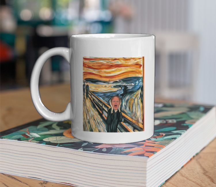 The scream × Dwight! Coffee Mug