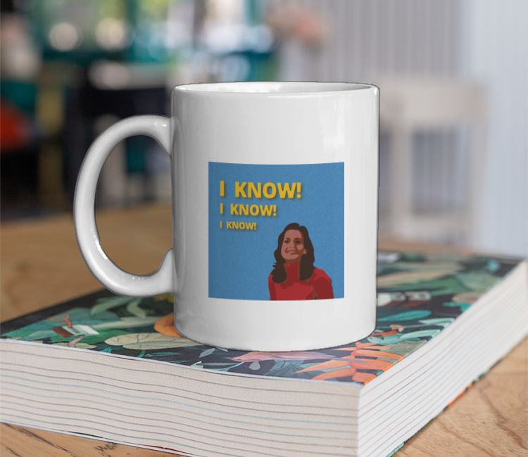 FRIENDS- Monica Geller I know Coffee Mug