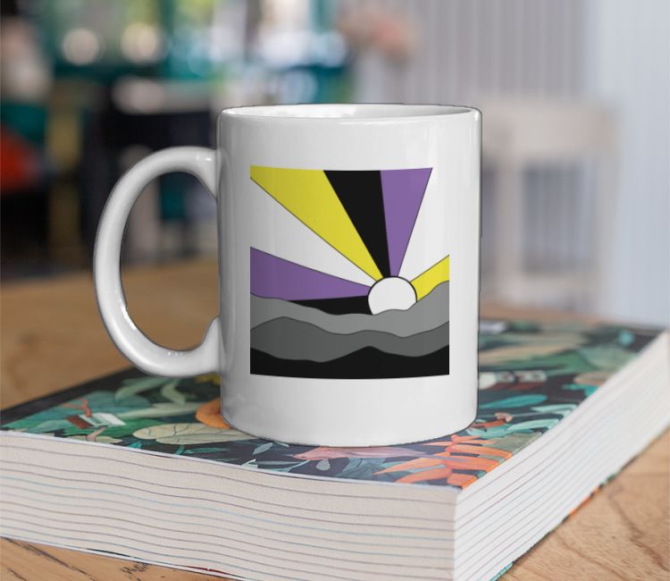 Non-Binary Sunrise Coffee Mug