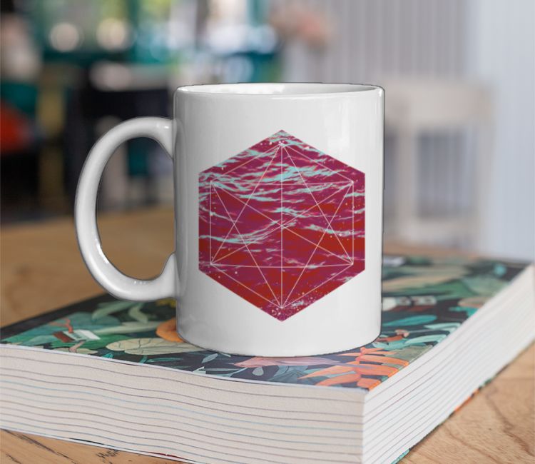 hexagon abstract art Coffee Mug