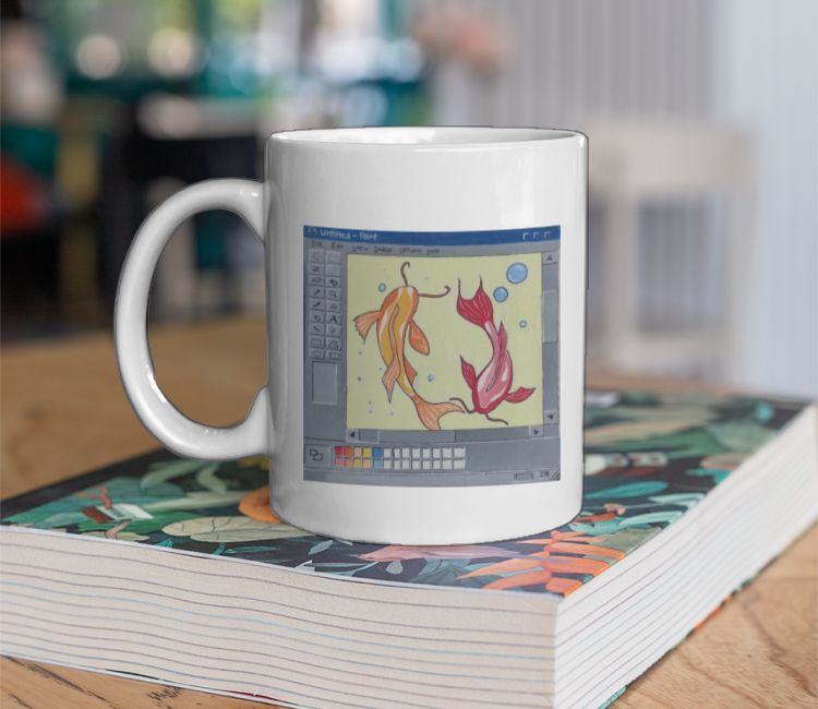 Stuck in Paint illustration  Coffee Mug