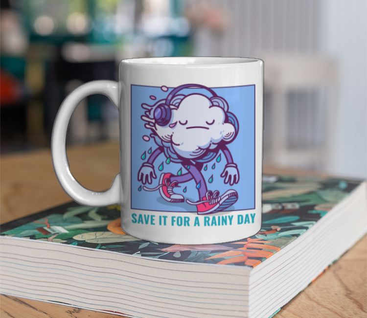 Save It For A Rainy Day - Music Coffee Mug