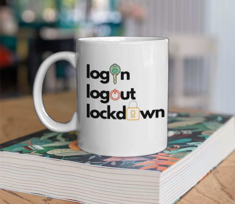 Login,logout,lockdown Coffee Mug