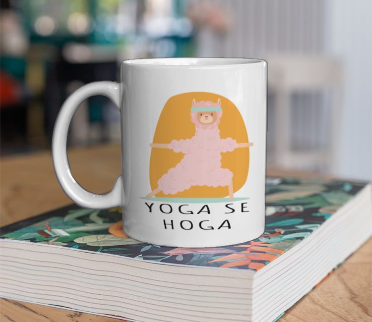 Cute Pet Doing Yoga Coffee Mug