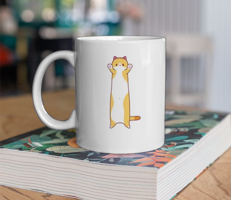Cute tall cat design Coffee Mug