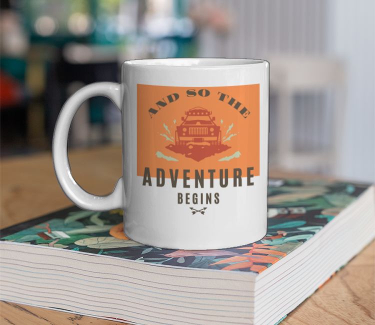 And So The Adventure Begins Coffee Mug