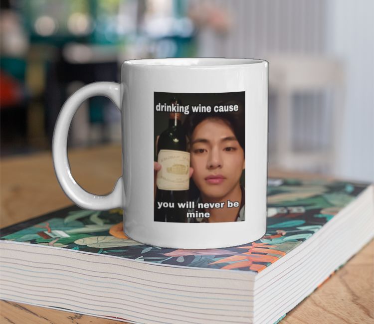 Taehyung wine meme Coffee Mug