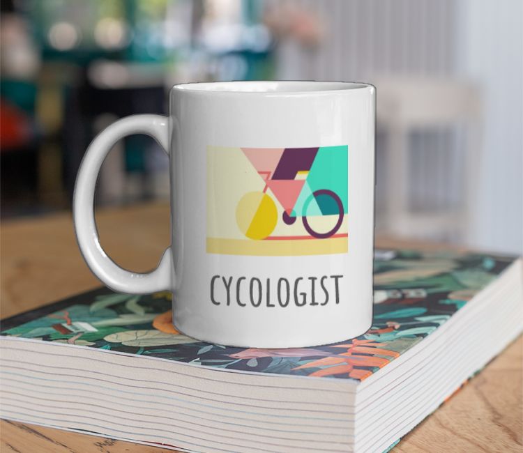 abstract bicycle mug Coffee Mug