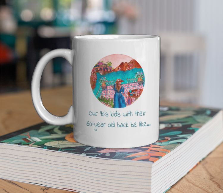 90's Kids Memes- Backache edition Coffee Mug