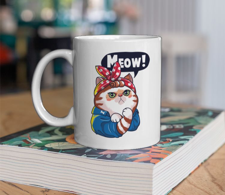 Cat Roise The Riveter Coffee Mug