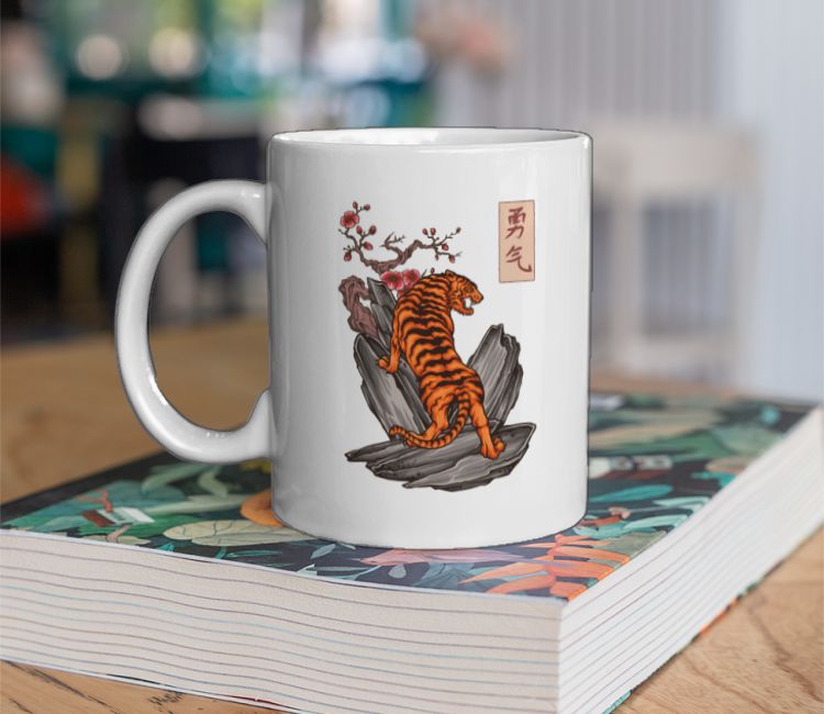 Japanese Tiger Courage Tattoo Coffee Mug