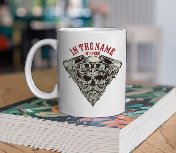 Skull Head Machine Coffee Mug