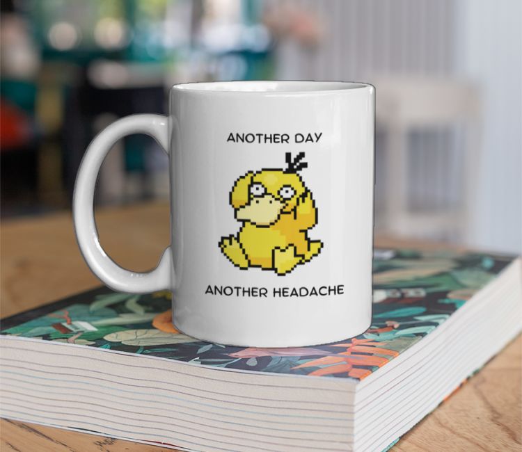 Psyduck quote - Pixel Art Poké Coffee Mug