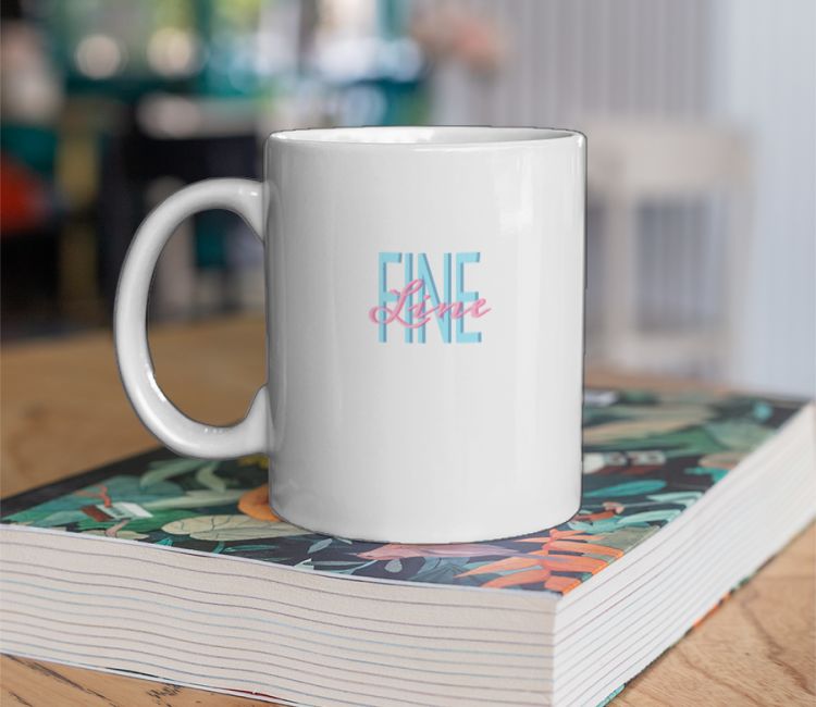 Fine Line Coffee Mug