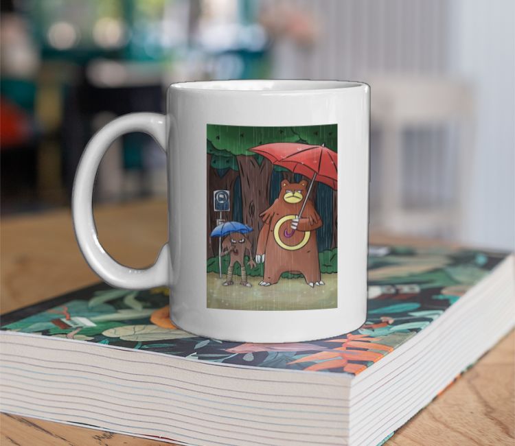 Waiting for the bus - pokemon Coffee Mug