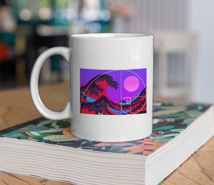 vaporwaves retro symmetry Coffee Mug