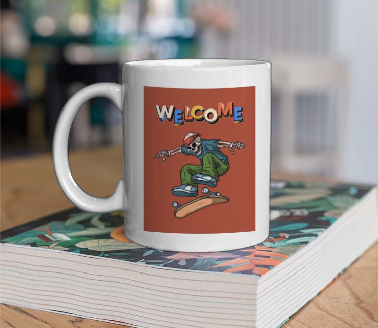 Welcome riders - skeleton cool Coffee Mug