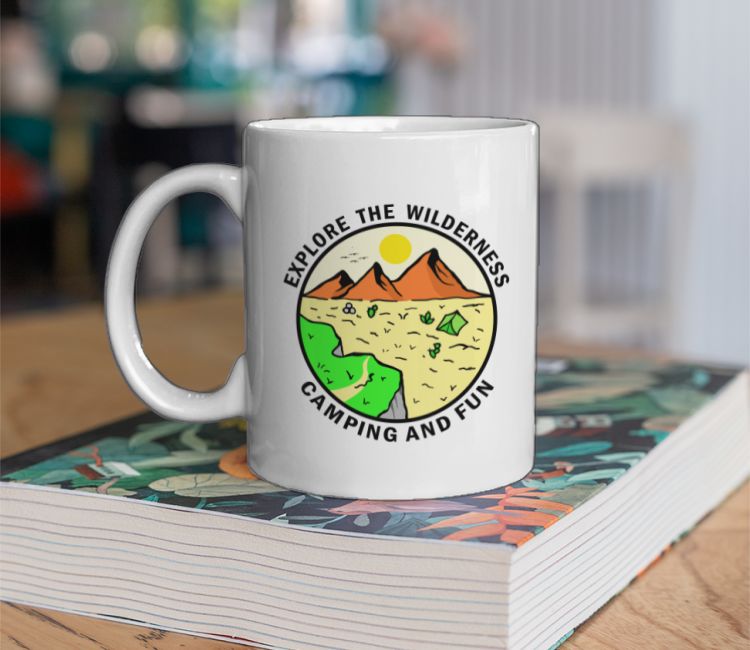 Explore the wilderness camping Coffee Mug