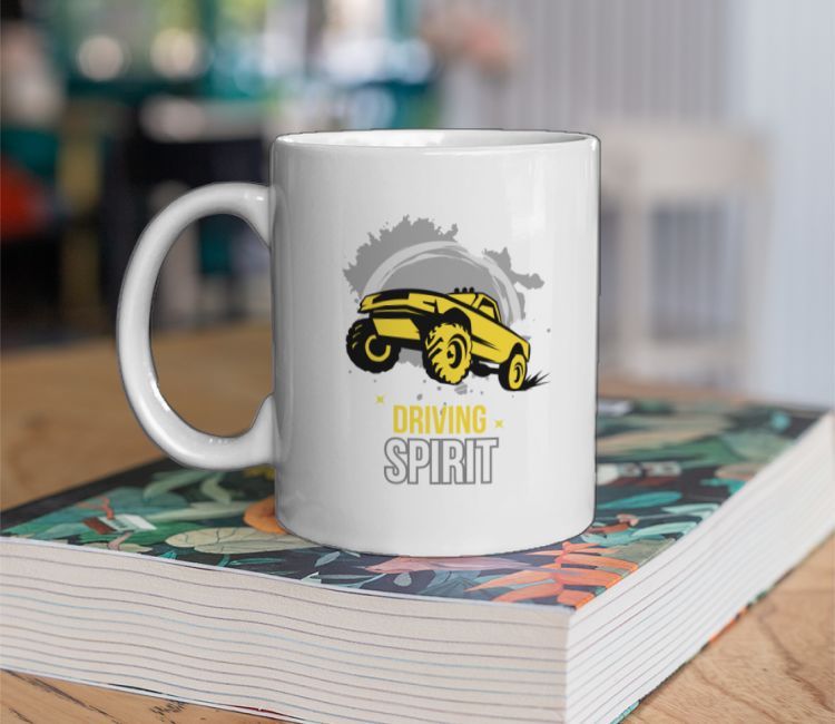 Driving spirit car illustrated Coffee Mug