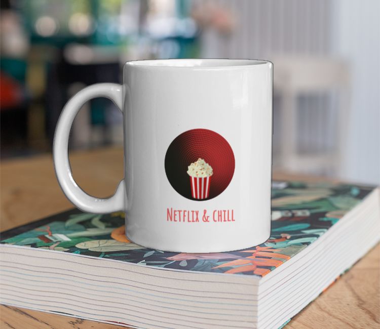 NETFLIX & CHILL 🍿 Coffee Mug