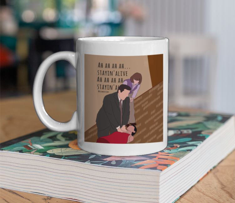 The office-Stayin alive CPR Coffee Mug