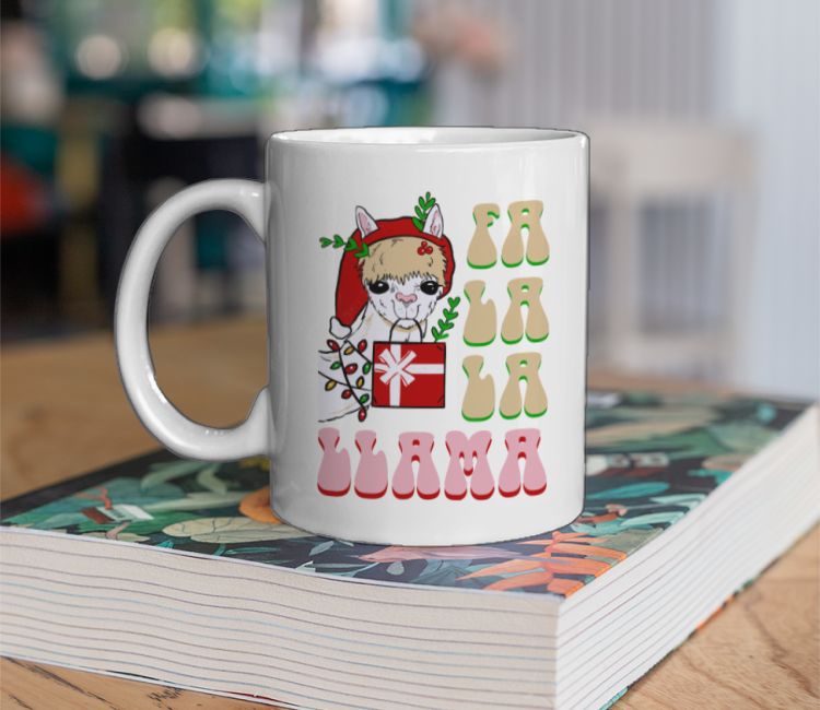 Llama Christmas Coffee Mug
