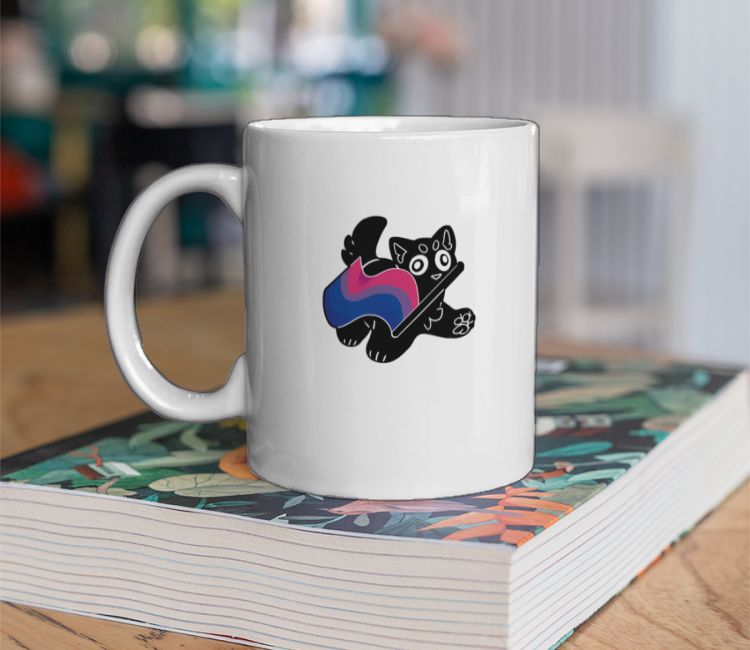 Pride Cat - Bi Coffee Mug