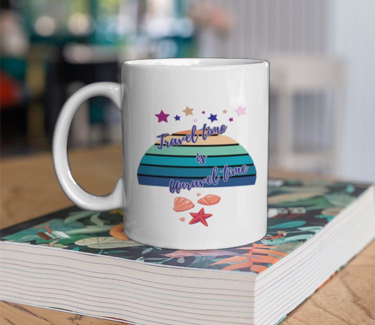 Travel time is Unravel time Coffee Mug